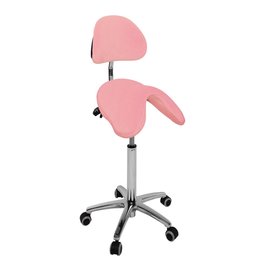 Ecopostural PONY saddle stool with chrome base (S3661)