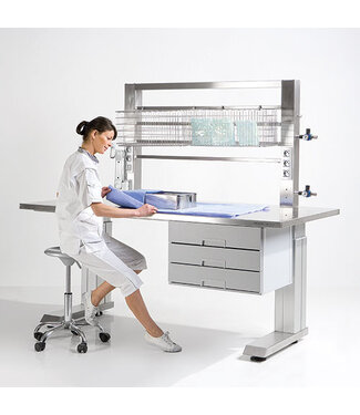 Belintra Height adjustable packing tables