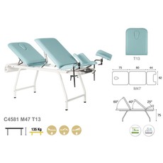 Ecopostural Behandeltafel gynaecologisch (C4581)