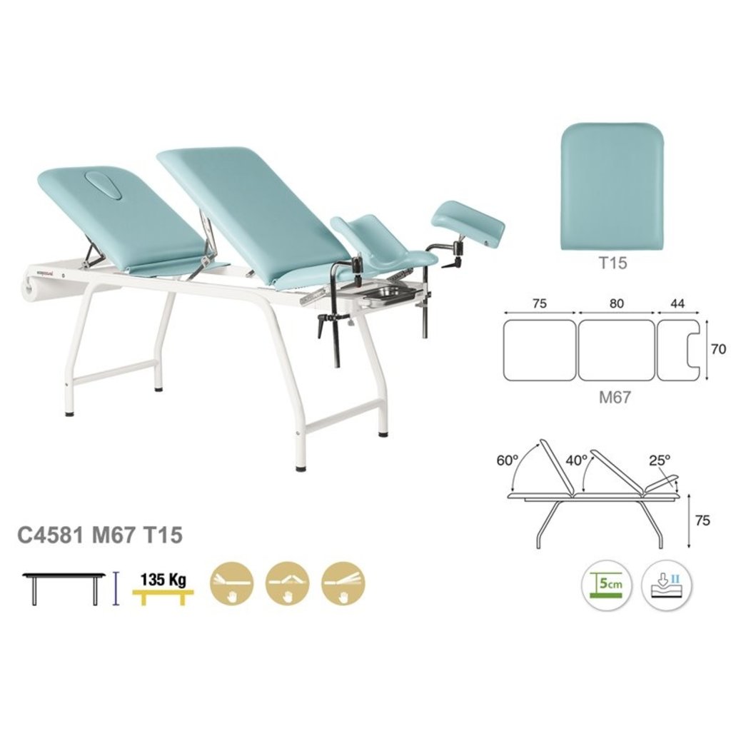 Ecopostural Behandeltafel gynaecologisch (C4581)