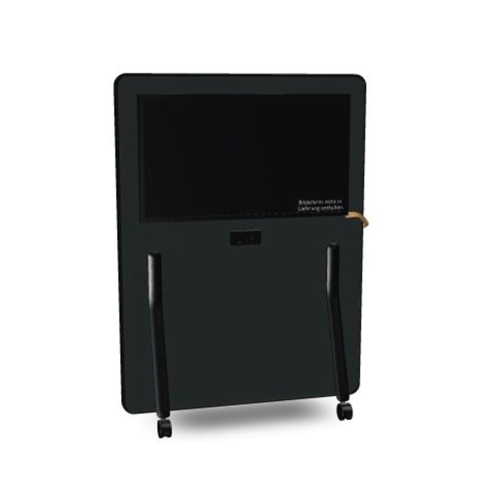 HUB board media low, mobiele media wand laag 1100 x 1500 x 520 mm (BxHxD)