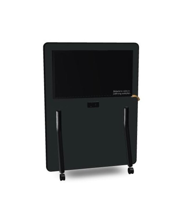 Interstuhl HUB board media low, mobile media wall low 1100 x 1500 x 520 mm (WxHxD)