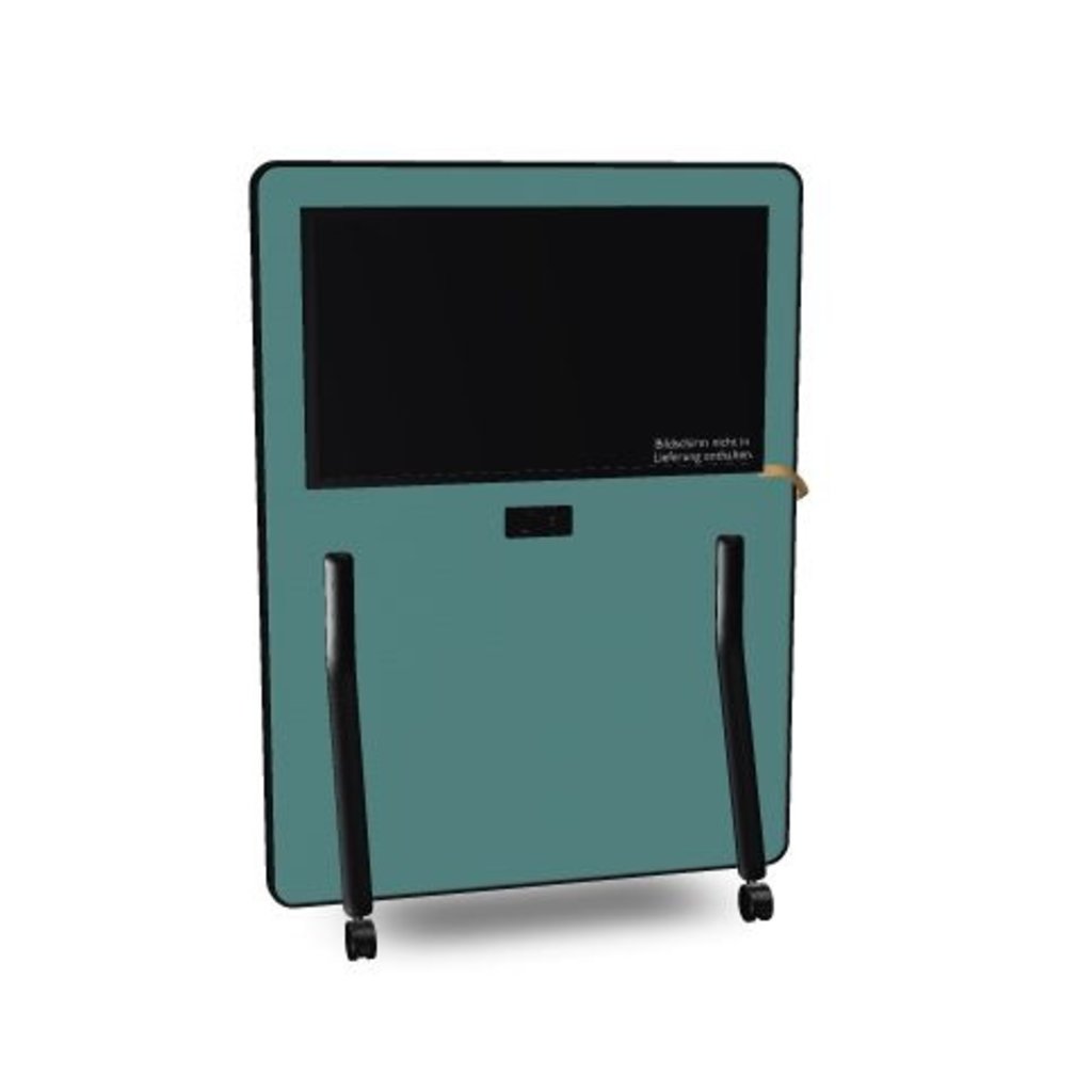 HUB board media low, mobiele media wand laag 1100 x 1500 x 520 mm (BxHxD)