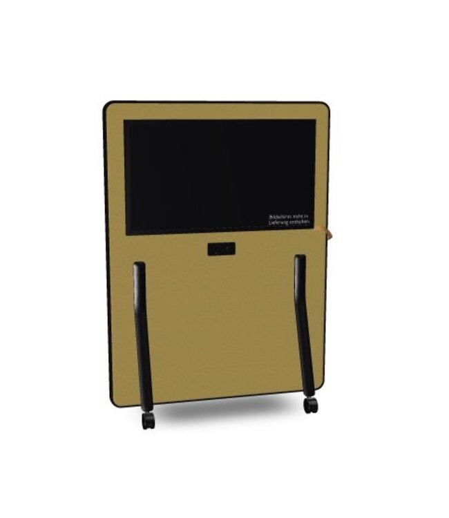 Interstuhl HUB board media low, mobile media wall low 1100 x 1500 x 520 mm (WxHxD)