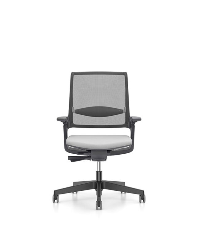 Interstuhl MOVYis3 14M3 Chaise de bureau pivotante, dossier couverture de filet, technologie d'ascenseur de voiture (accoudoirs en option)