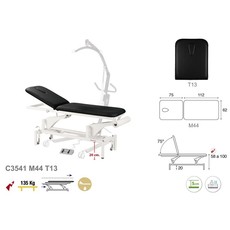 Ecopostural Behandeltafel elektrisch 2-delig (C3541)