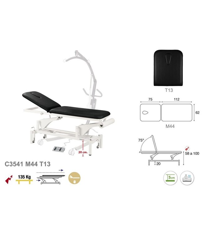 Ecopostural Behandeltafel elektrisch 2-delig (C3541)