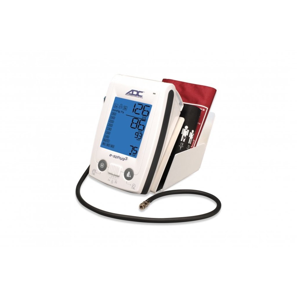 e-sphyg™ 3 + avec Adcuff+ 3 Cuff Multicolor (19-27cm - 23-40cm - 34-50 cm)