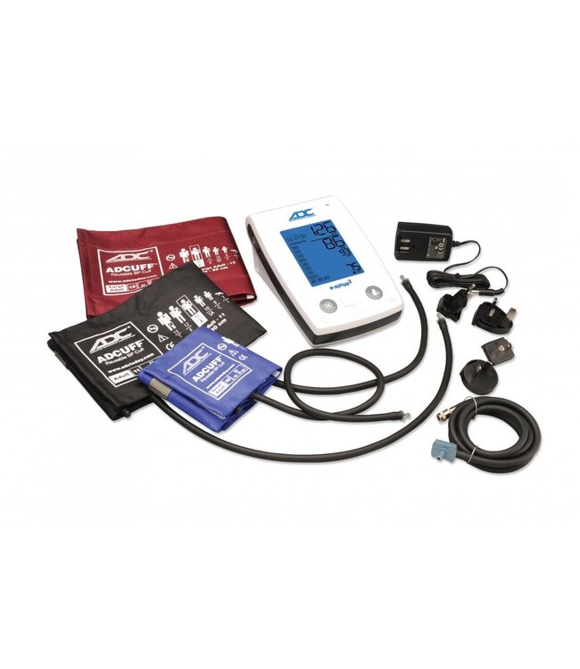 ADC e-sphyg™ 3 avec Adcuff 3 Cuff Multicolor (19-27cm - 23-40cm - 34-50 cm)