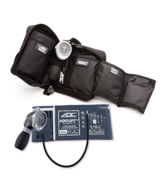 Adctoday Multikuf ™+ Palm blood pressure monitor + 4 cuffs in handy storage bag