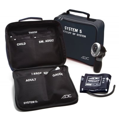 ADC System 5™+ Portable 5 Cuff Sphyg  with Adcuff+