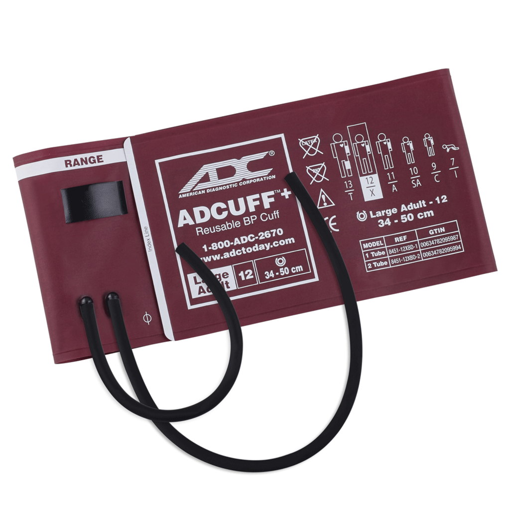 Adcuff™+ Brassard et vessie, 2 Tube