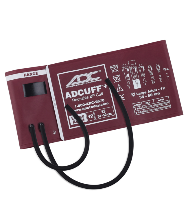 Adcuff™+ Brassard et vessie, 2 Tube