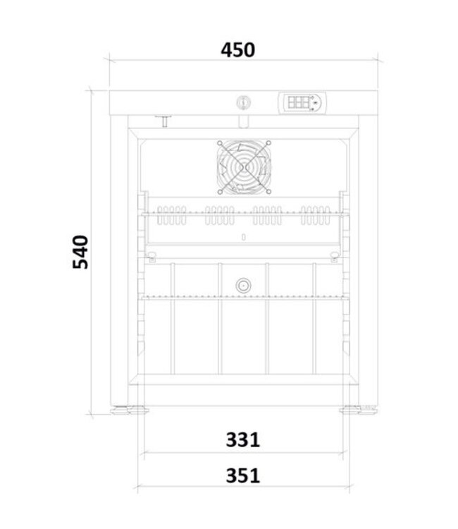 MF30L-GD medicijnkoelkast glasdeur met DIN 58345 / 13277