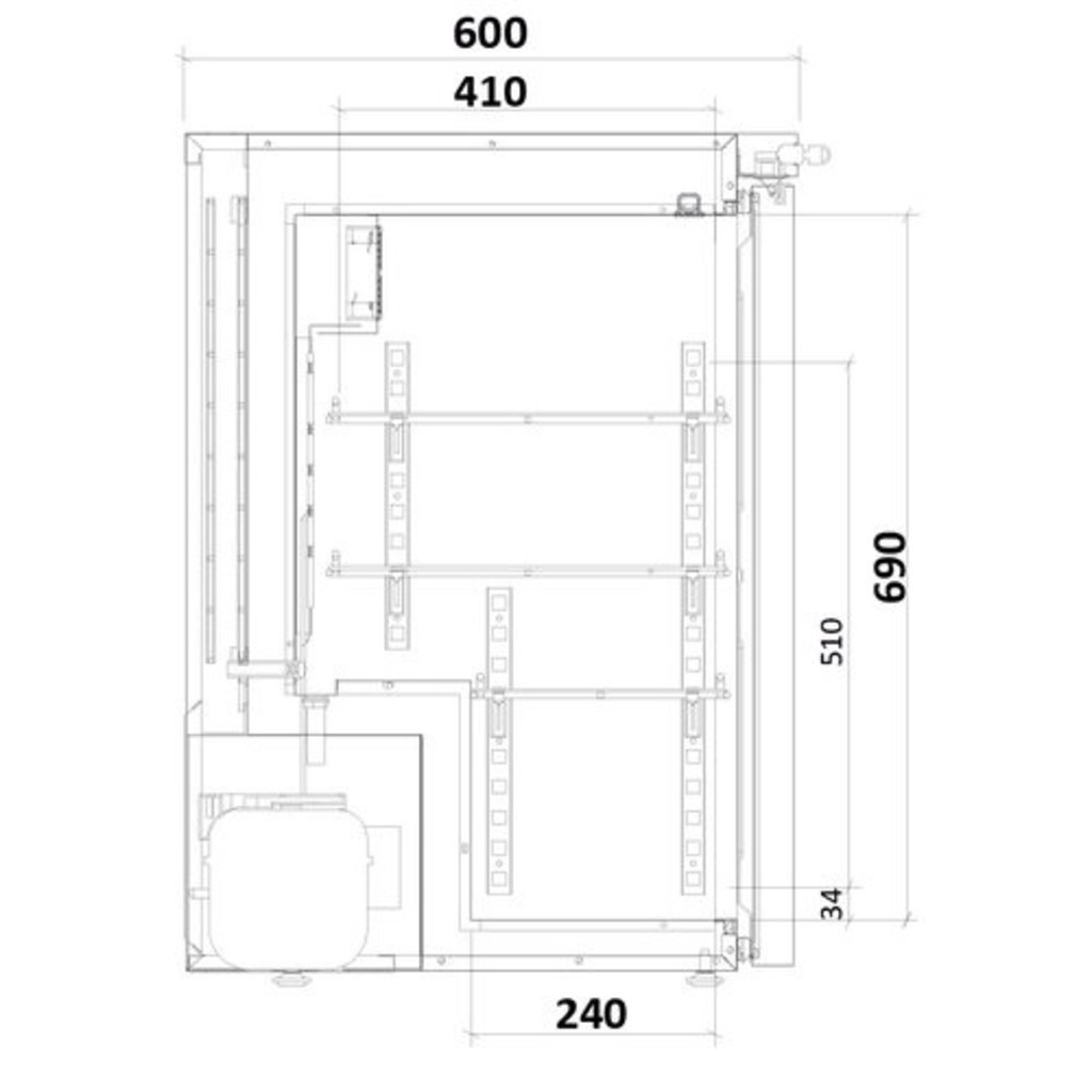 Medifridge MedEasy line MF140L-CD 2.0 with DIN 58345 table top medicine refrigerator (122L)