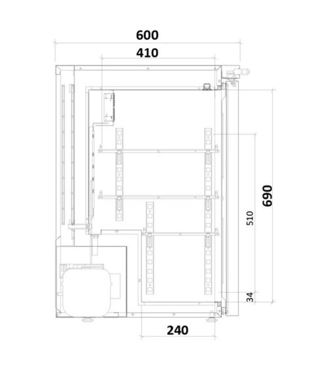 MF140L-GD 2.0 Glass door with DIN 58345 table top medicine refrigerator (122L)
