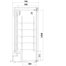 Medifridge MedEasy line MF450L-GD 2.0 Glass door with DIN 58345 cabinet model medicine refrigerator (416L)