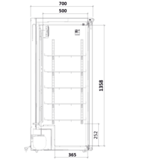 Medifridge MedEasy line MF450L-CD 2.0 with DIN 58345 cabinet model medicine refrigerator (416L)