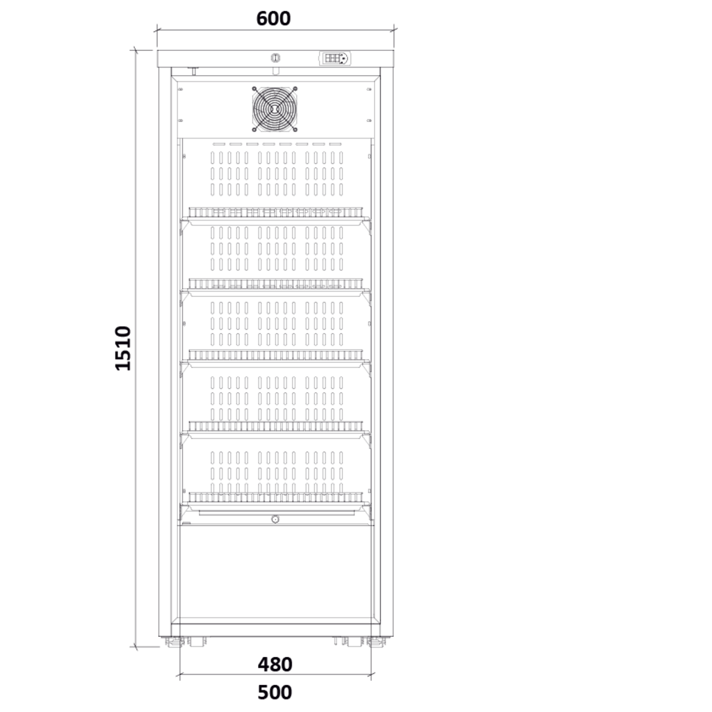 Medifridge MF450L-CD 2.0 with DIN 58345 cabinet model medicine refrigerator (416L)