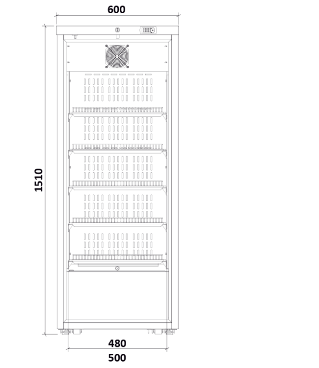 Medifridge MF450L-CD 2.0 avec réfrigérateur à médicaments modèle armoire DIN 58345 (416L)