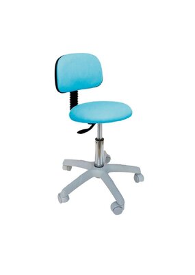 Ecopostural Tabouret pivotant avec base et dossier gris (S2643)