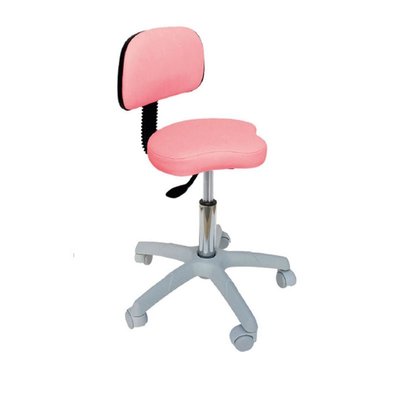 Ecopostural Ergonomische kruk met grijs onderstel en rugleuning (S2642)