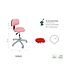 Ecopostural Tabouret ergonomique avec base et dossier gris (S2642)