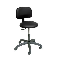 Ecopostural S2609 Round swivel stool with black base and backrest