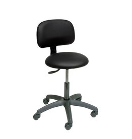 Ecopostural S2609 Ronde draaikruk met zwart onderstel en rugleuning