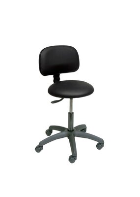 Ecopostural Round swivel stool with black base and backrest (S2609)
