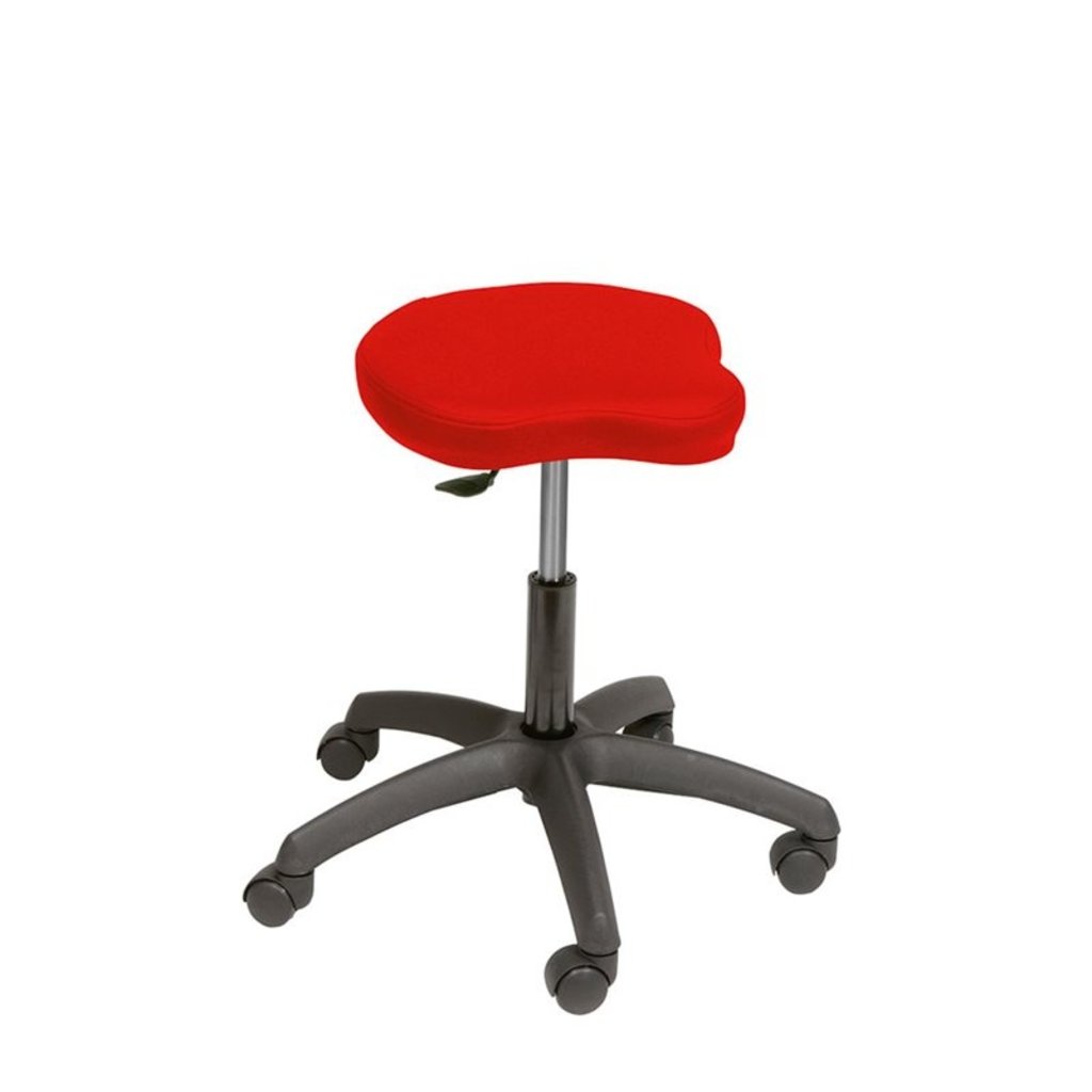 Ergonomic stool with black base (S2640)