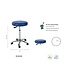 Ecopostural Tabouret pivotant avec base chromée (S3650)