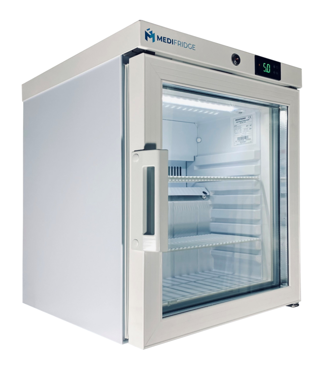 MF30L-GD medicijnkoelkast glasdeur met DIN 58345 / 13277