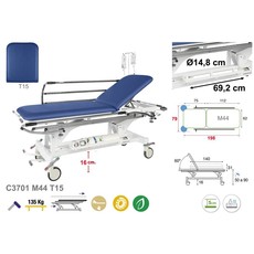 Ecopostural C3701 Hydraulic Stretcher