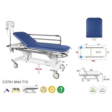 Ecopostural C3701 Hydraulic Stretcher