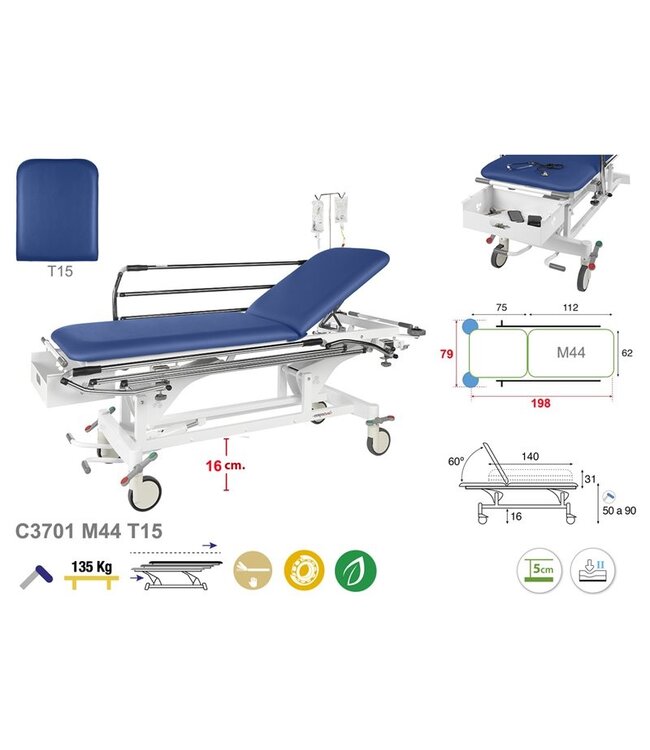 Ecopostural Civière Hydraulique (C3701)