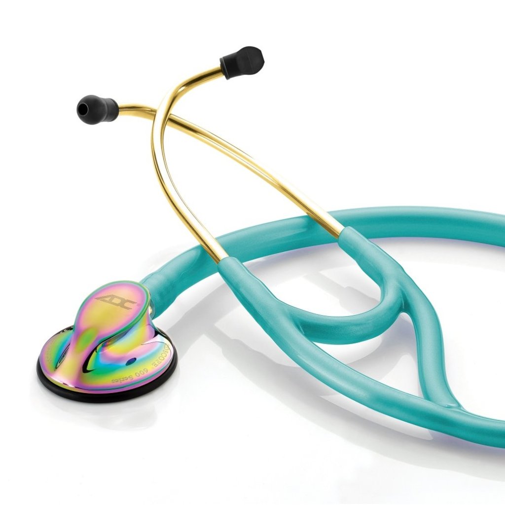 ADC Adscope® 600 Cardiology Stethoscope Iridescent Metallic Caribbean