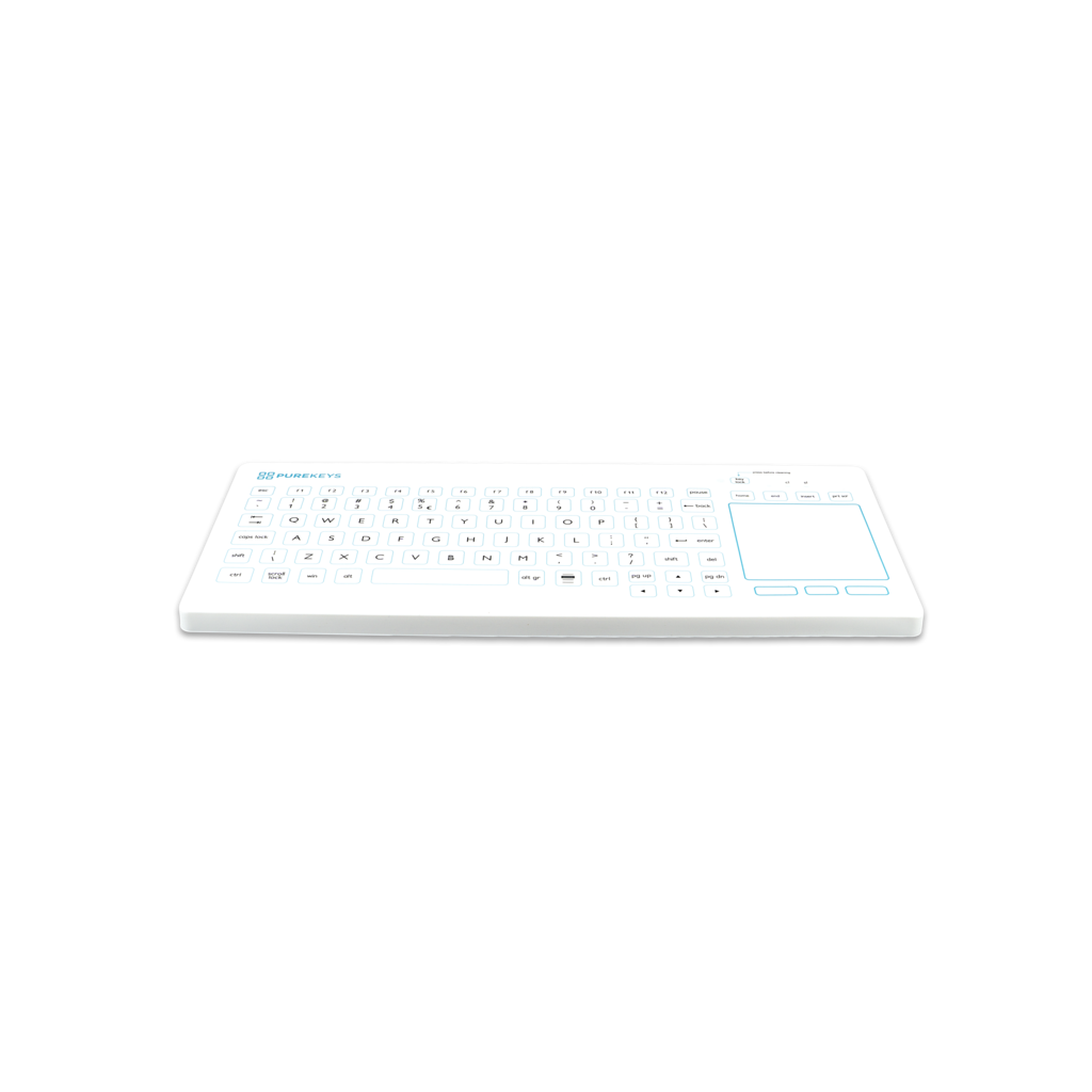Purekeys Purekeys medisch FA IP66 keyboard Touchpad USB
