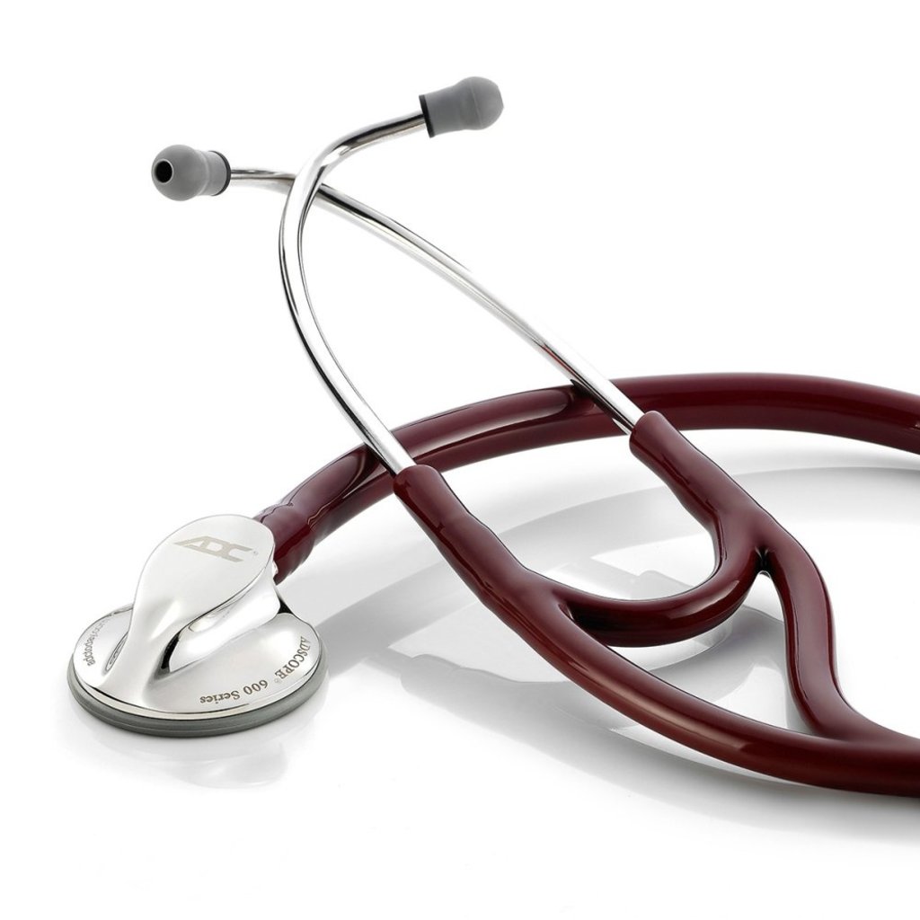 ADC Adscope® 600 Cardiology Stethoscoop Burgundy