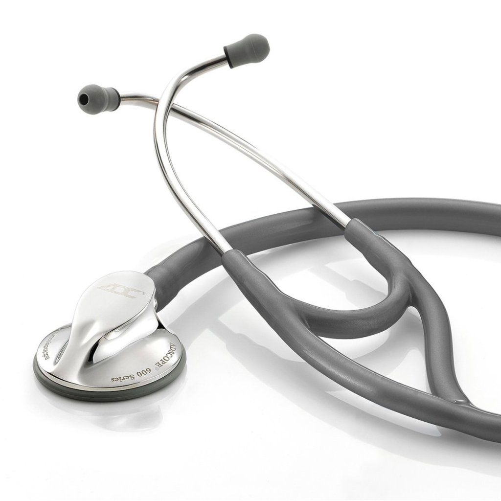 ADC Adscope® 600 Cardiology Stethoscoop Metallic Gray