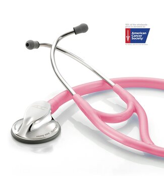 Adctoday Adscope® 600 Cardiology Stethoscoop Breast Cancer Awareness Metallic Pink