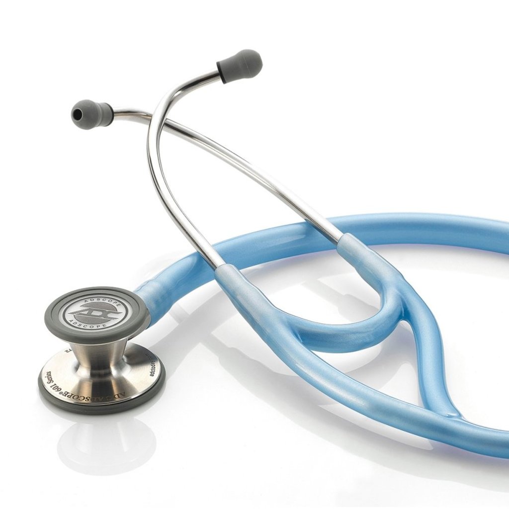 ADC Adscope® 601 Cardiology Stethoscope Metallic Ceil Blue