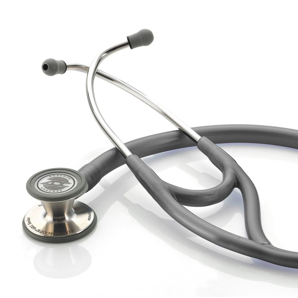 ADC Adscope® 601 Cardiology Metallic Gray Stethoscoop