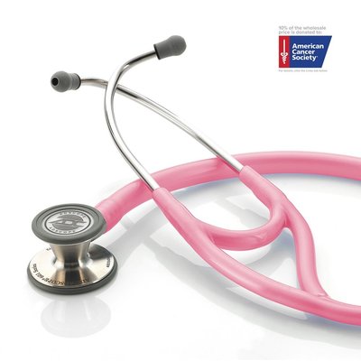 ADC Adscope® 601 Cardiology Stethoscoop Breast Cancer Awareness Metallic Pink