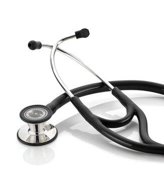 Adctoday Adscope® 601 Cardiology Stethoscope Tactical Mirror Finish-Black