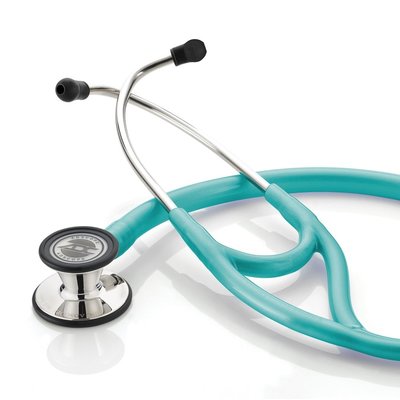 ADC Adscope® 601 Cardiology Stethoscoop Mirror Finish-Metallic Caribbean