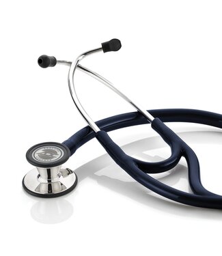 ADC Adscope® 601 Cardiology Stethoscoop Mirror Finish-Navy Tubing