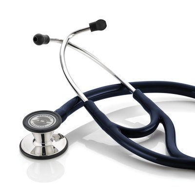 ADC Adscope® 601 Cardiology Stethoscoop Mirror Finish-Navy Tubing