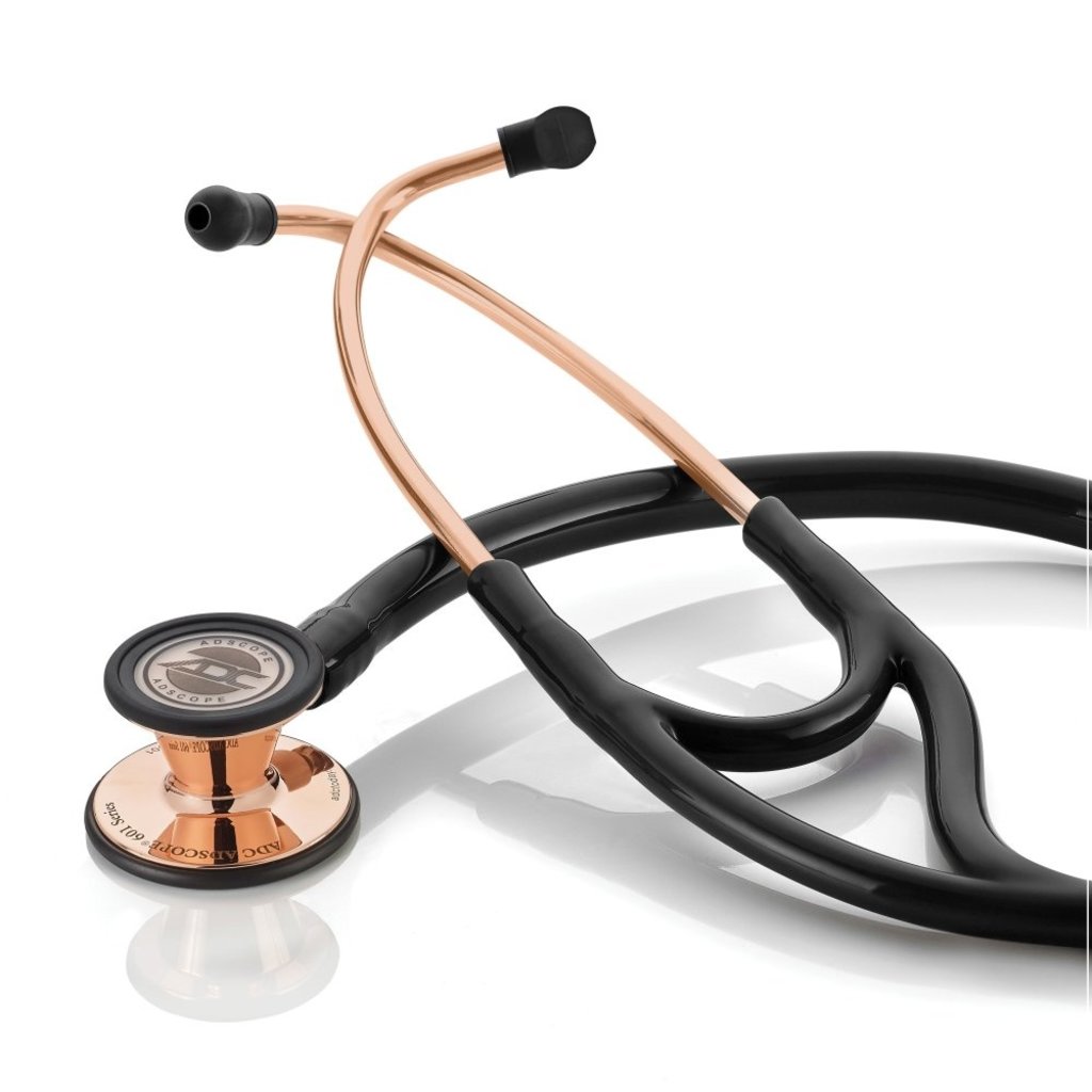 ADC Adscope® 601 Cardiology Stethoscoop Rose Gold-Black