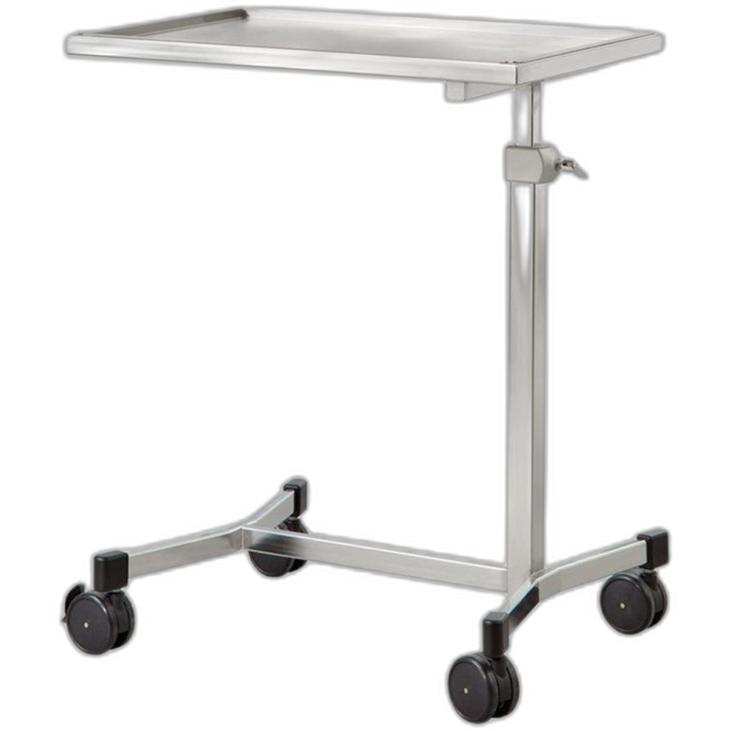 Manual mayo instrument table